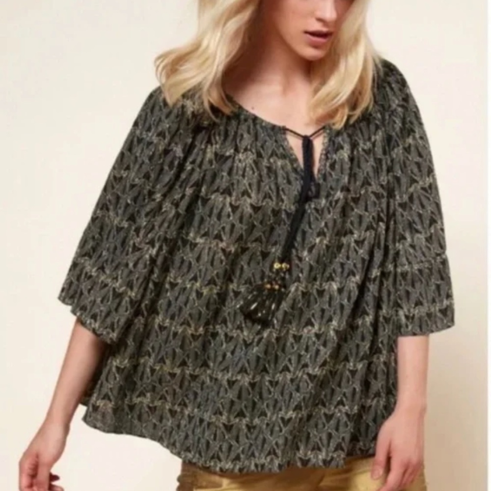 NWT Mes Demoiselles (Metallic) blouse REVOLVE (size L)